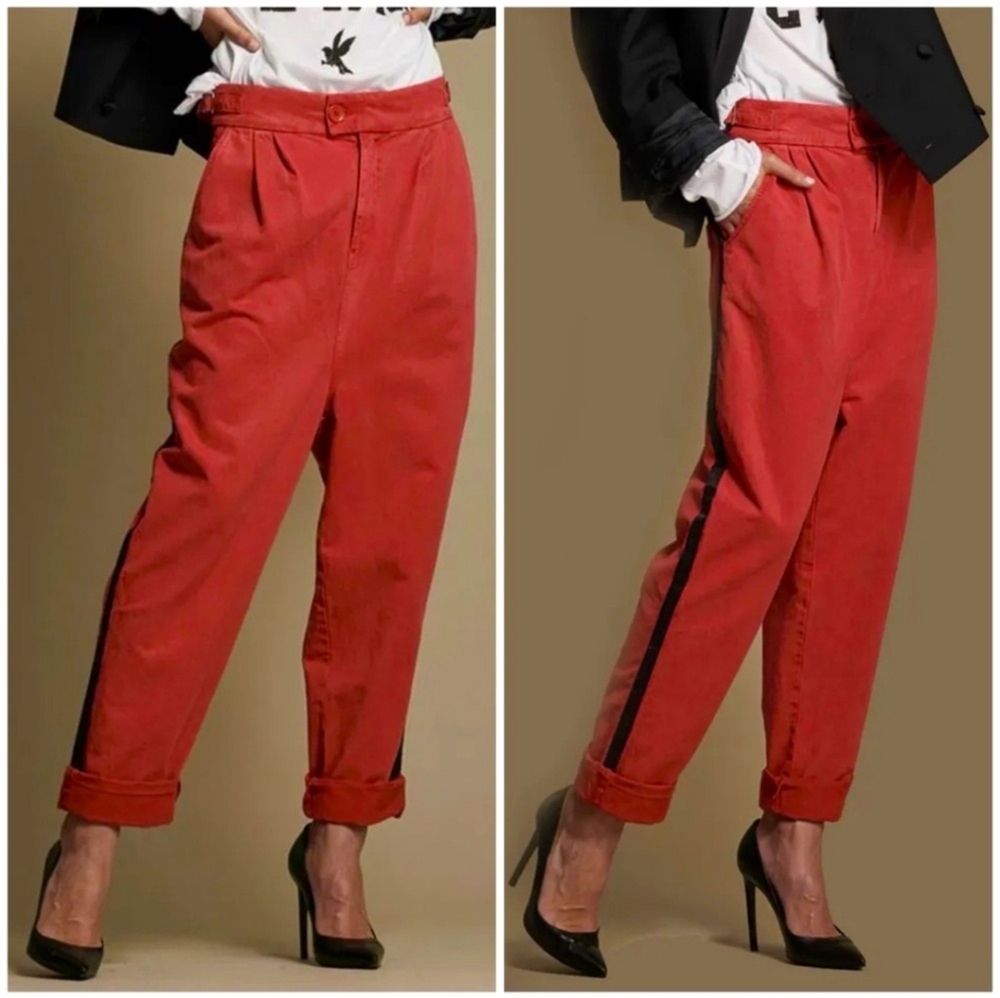 One Teaspoon Red Envy Tuxedo Taylor Pants